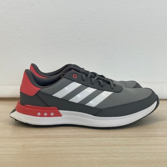 Adidas S2G SL 24 Golf Shoes Men's‎ 11.5 Gray Red Spikeless IF0339 New - Picture 1 of 10